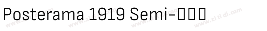 Posterama 1919 Semi字体转换